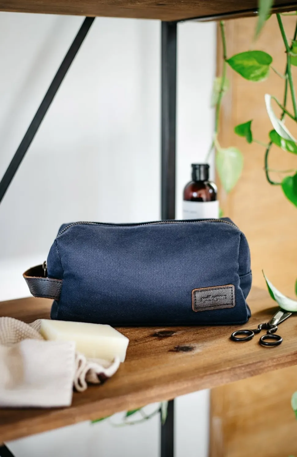 Fashion Trousse de toilette en toile et cuir Femme Beauté Et Soin|Sacs Et Cabas