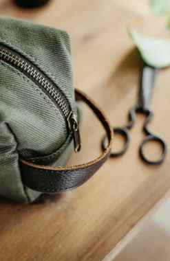 Fashion Trousse de toilette en toile et cuir Femme Beauté Et Soin|Sacs Et Cabas