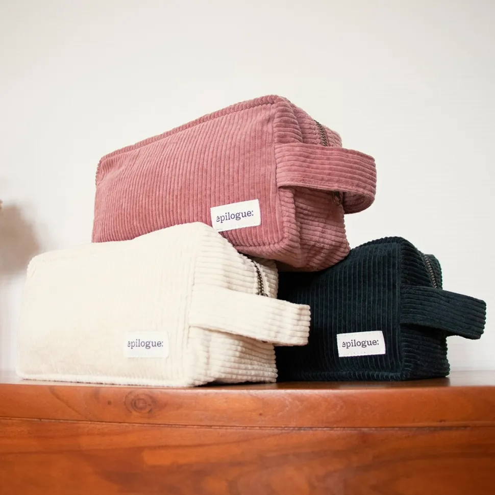 Hot Trousse de toilette en velours côtelé Femme Beauté Et Soin|Sacs Et Cabas