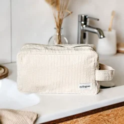 Hot Trousse de toilette en velours côtelé Femme Beauté Et Soin|Sacs Et Cabas