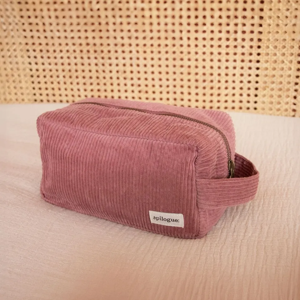 Hot Trousse de toilette en velours côtelé Femme Beauté Et Soin|Sacs Et Cabas