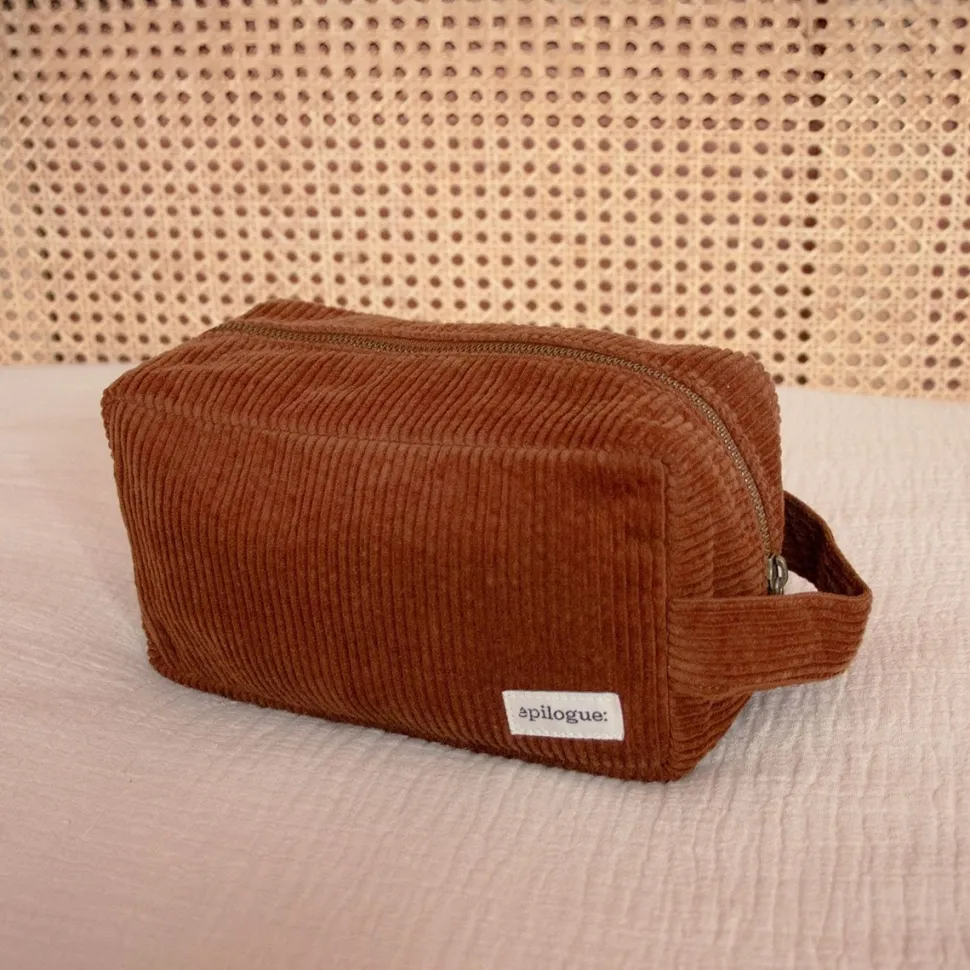 Hot Trousse de toilette en velours côtelé Femme Beauté Et Soin|Sacs Et Cabas