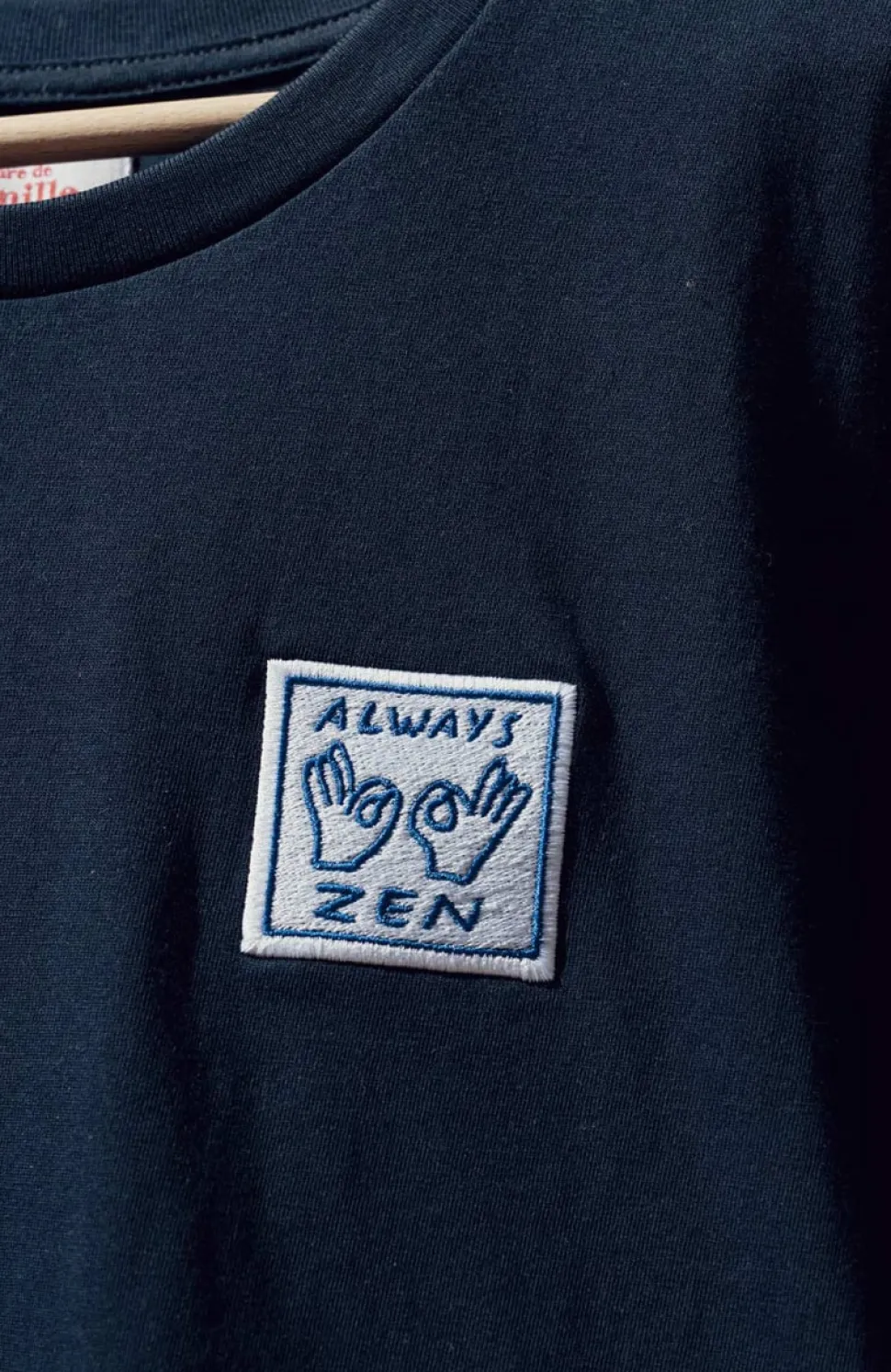 Shop T-shirt Always Zen - Navy Femme Mode Et Accessoires|Mode Et Accessoires