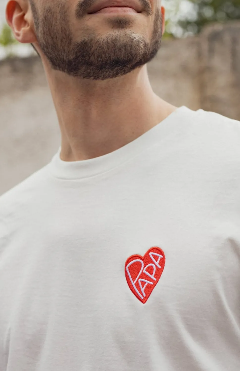 Fashion T-shirt Cœur Papa Homme Mode Et Accessoires