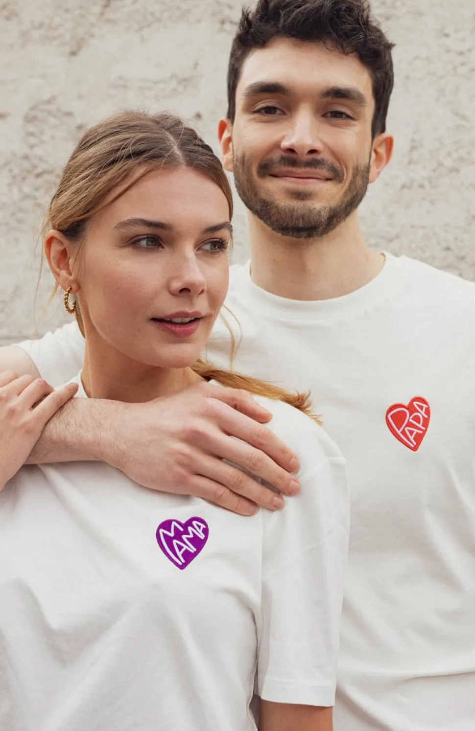 Fashion T-shirt Cœur Papa Homme Mode Et Accessoires