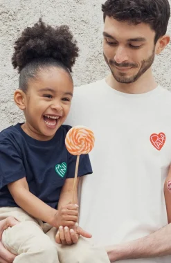 Fashion T-shirt Cœur Papa Homme Mode Et Accessoires