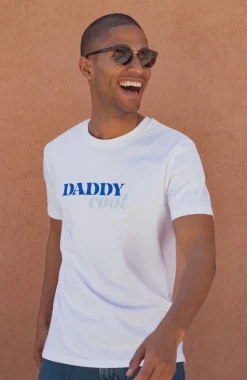 Sale T-shirt Daddy Cool - Blanc Homme Mode Et Accessoires