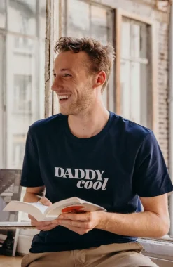 Best T-shirt Daddy Cool - Navy Homme Mode Et Accessoires