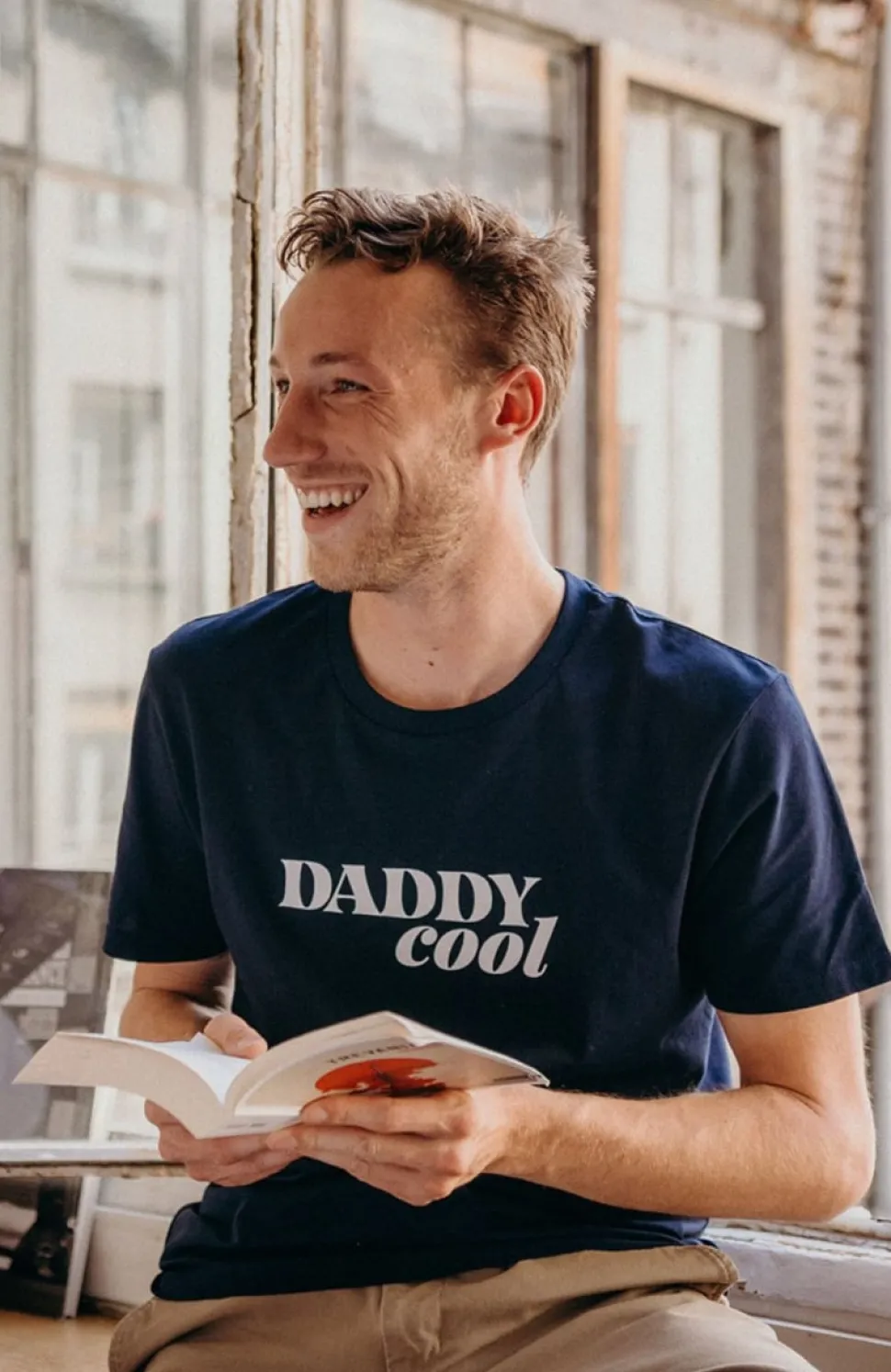 Best T-shirt Daddy Cool - Navy Homme Mode Et Accessoires
