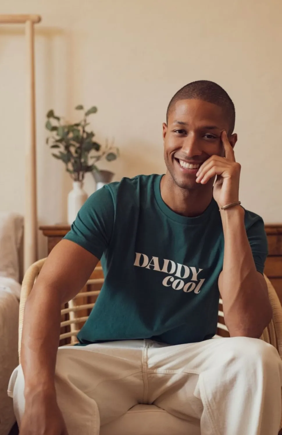 Cheap T-shirt Daddy Cool - Vert Homme Mode Et Accessoires