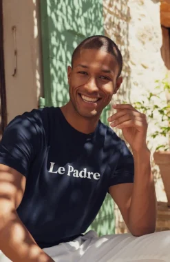 Online T-shirt Le Padre - Navy Homme Mode Et Accessoires