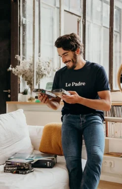 Online T-shirt Le Padre - Navy Homme Mode Et Accessoires