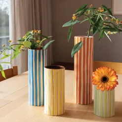 Discount Vase à rayures Plantes|Décoration Et Cocooning