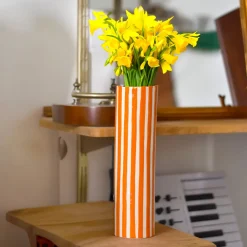 Discount Vase à rayures Plantes|Décoration Et Cocooning