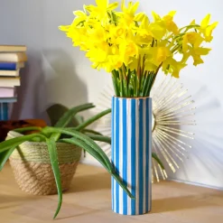 Discount Vase à rayures Plantes|Décoration Et Cocooning